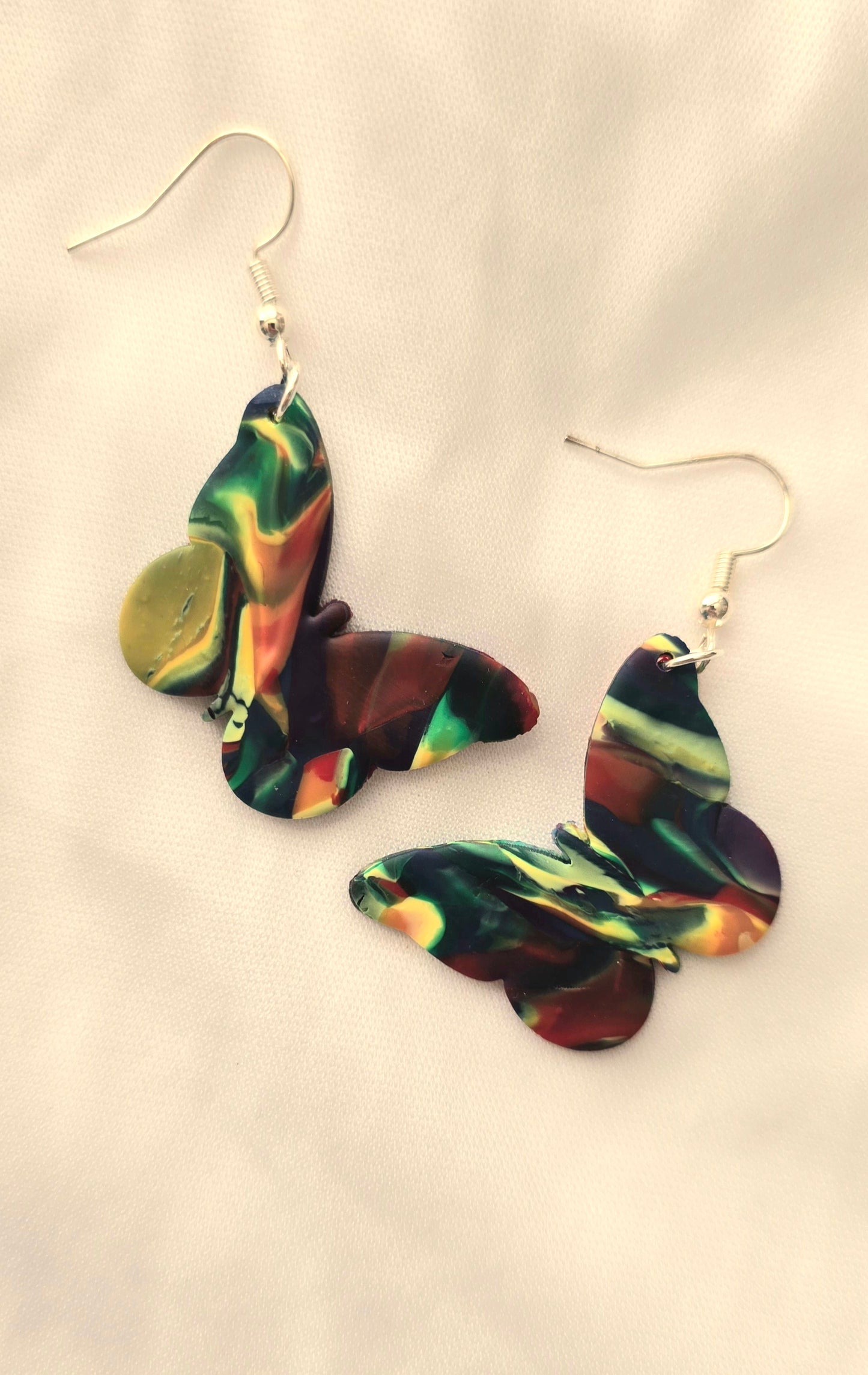 Rainbow Butterfly Earrings
