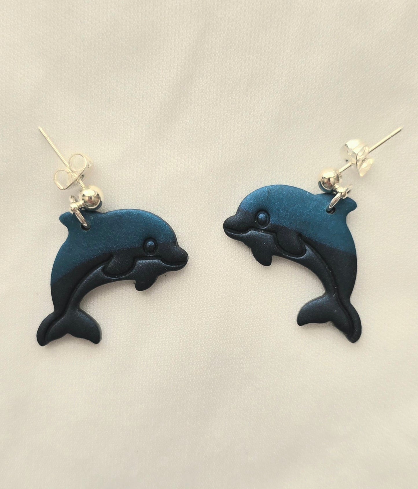 Blue Dolphin Earrings