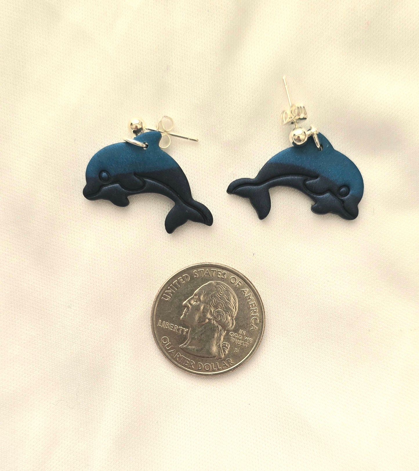 Blue Dolphin Earrings