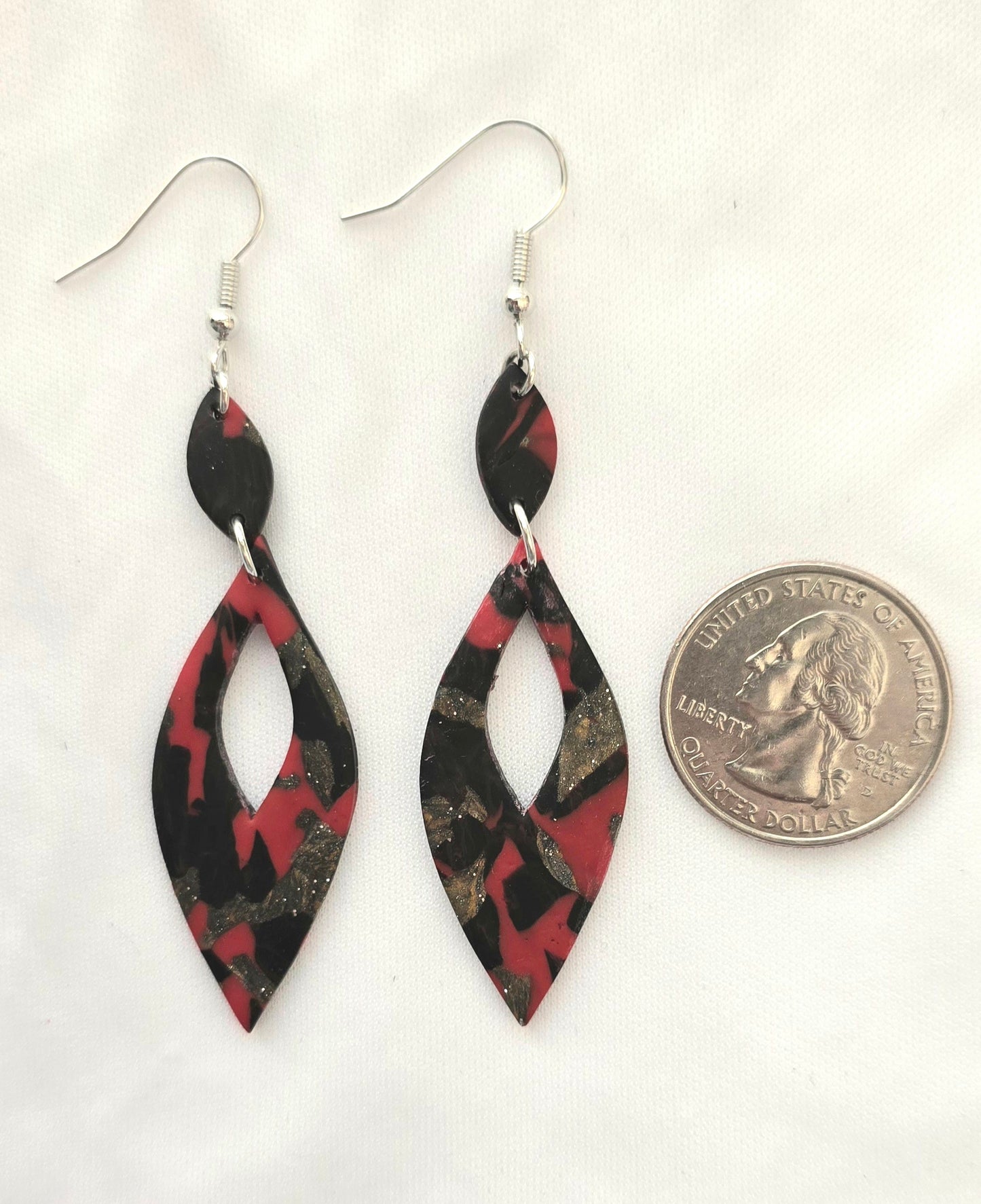 Fire and Ice Dangle Earrings
