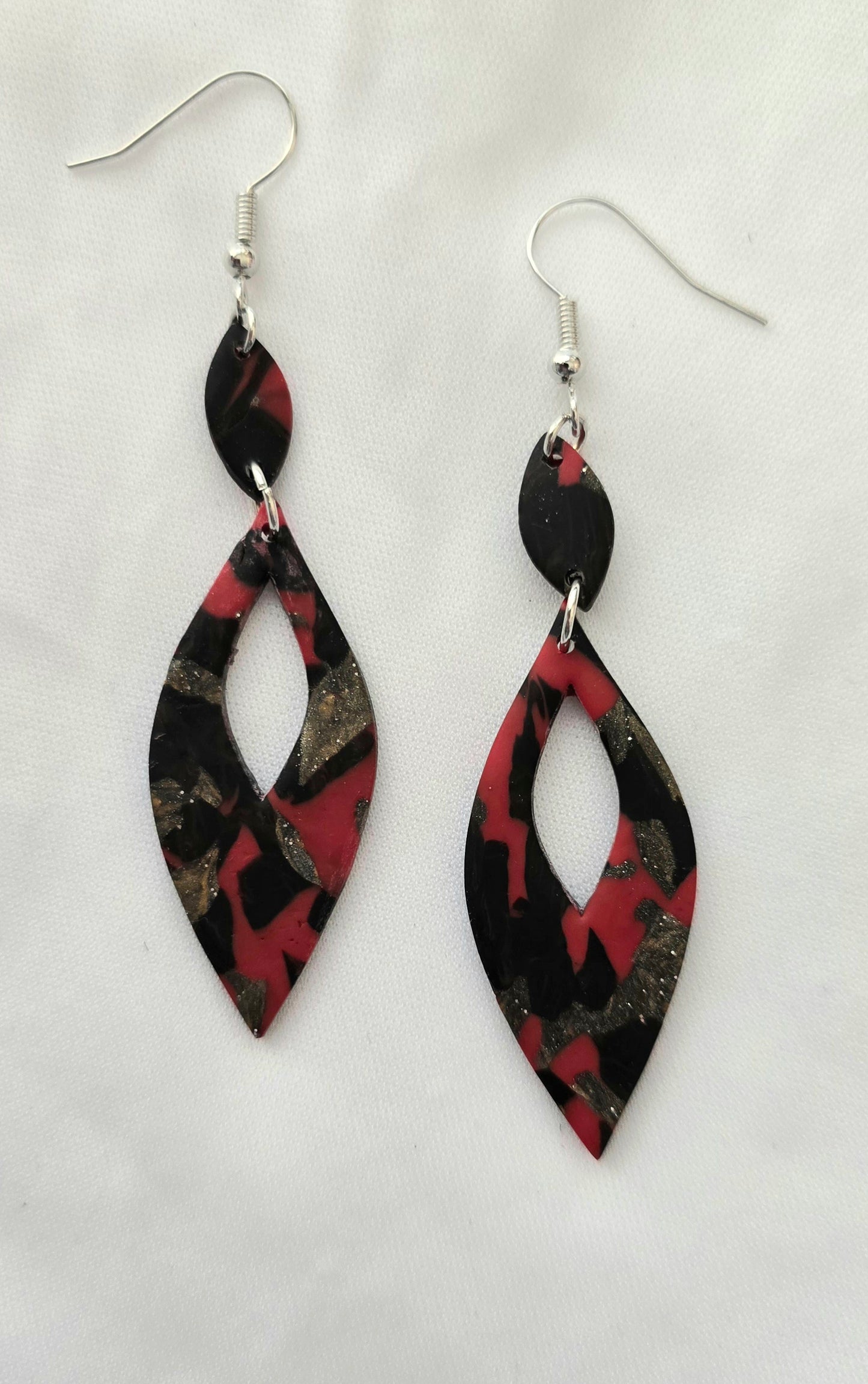Fire and Ice Dangle Earrings