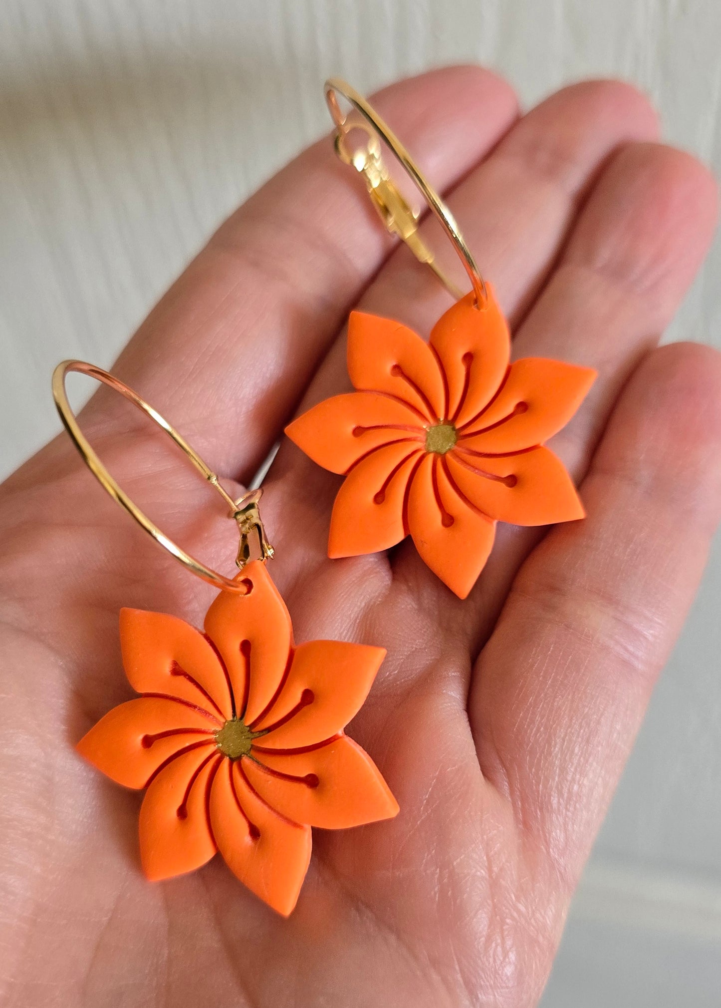 Wildflower Hoop Earrings