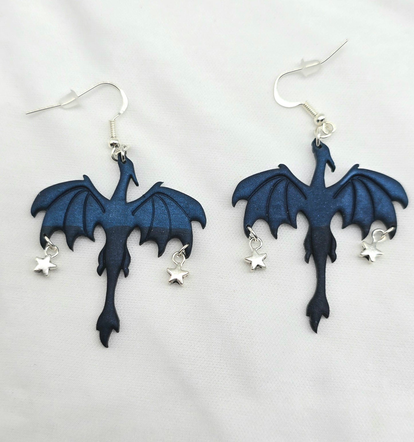 Blue Dragon Earrings, Style 2