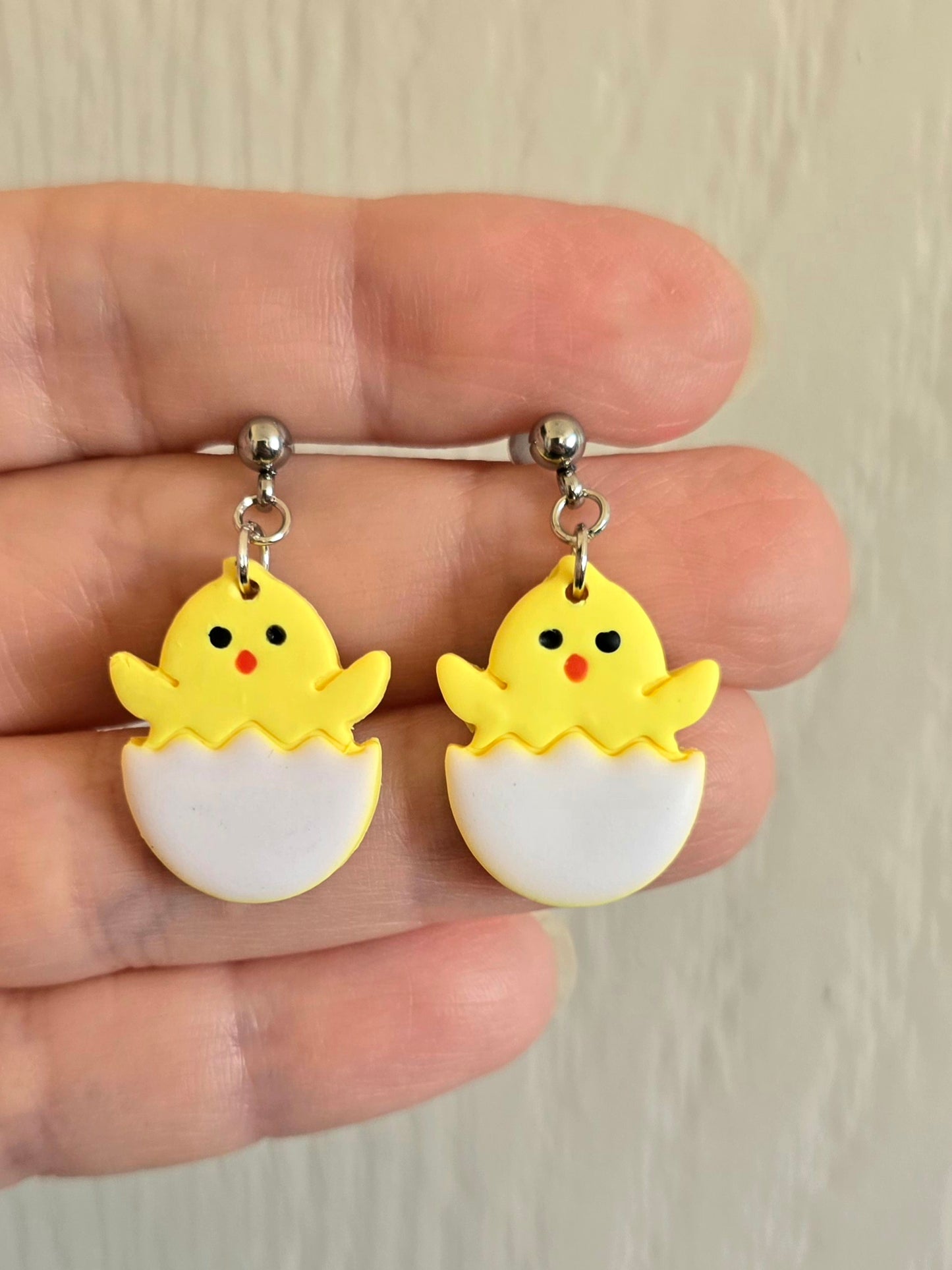 Baby Chick Easter Earrings