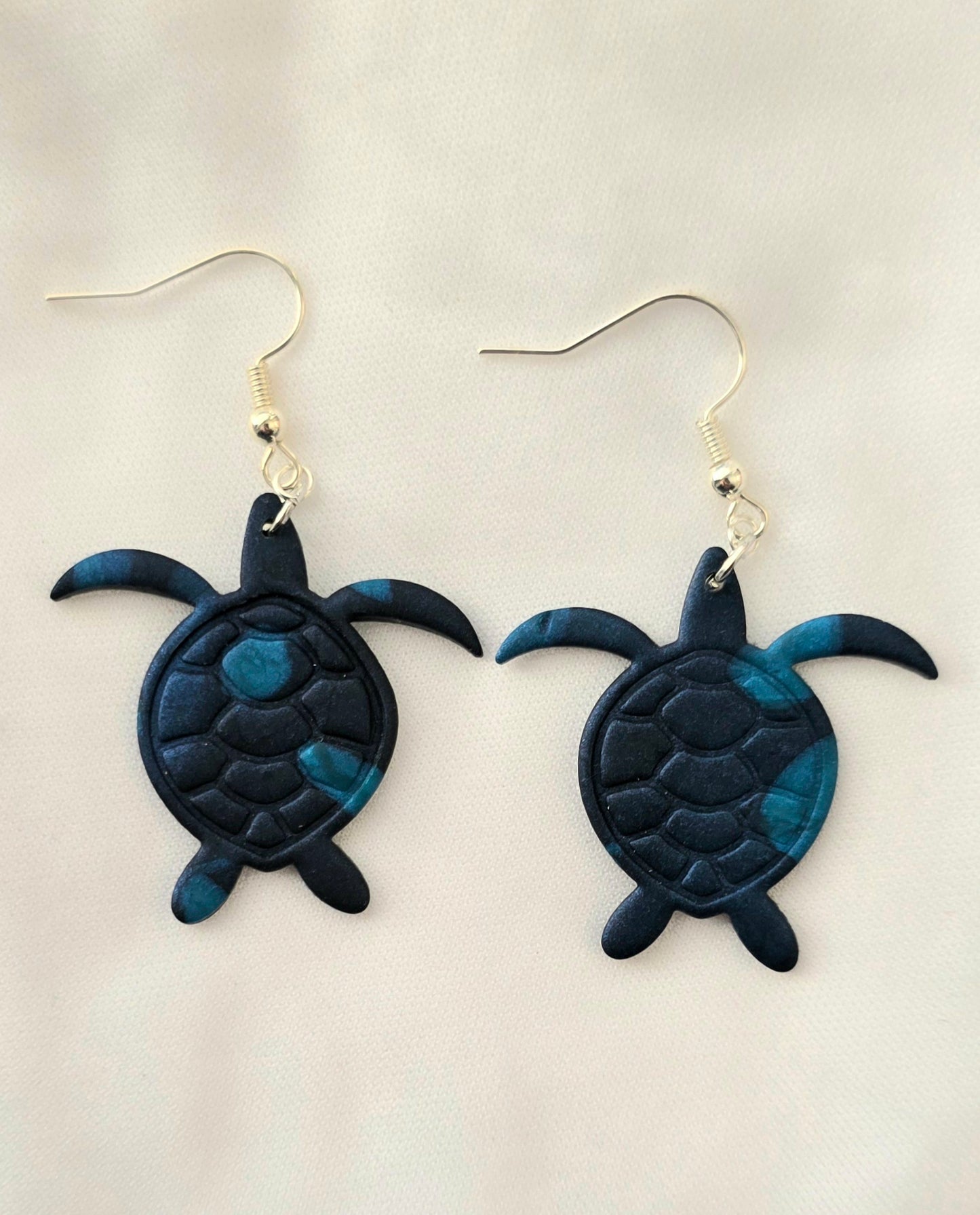 Blue Sea Turtle Earrings