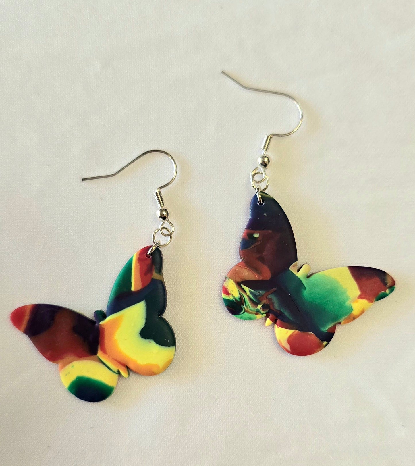 Rainbow Butterfly Earrings