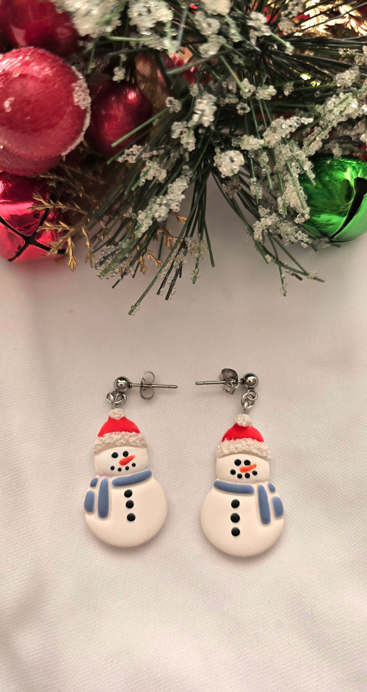 Snowman Scarf Earrings