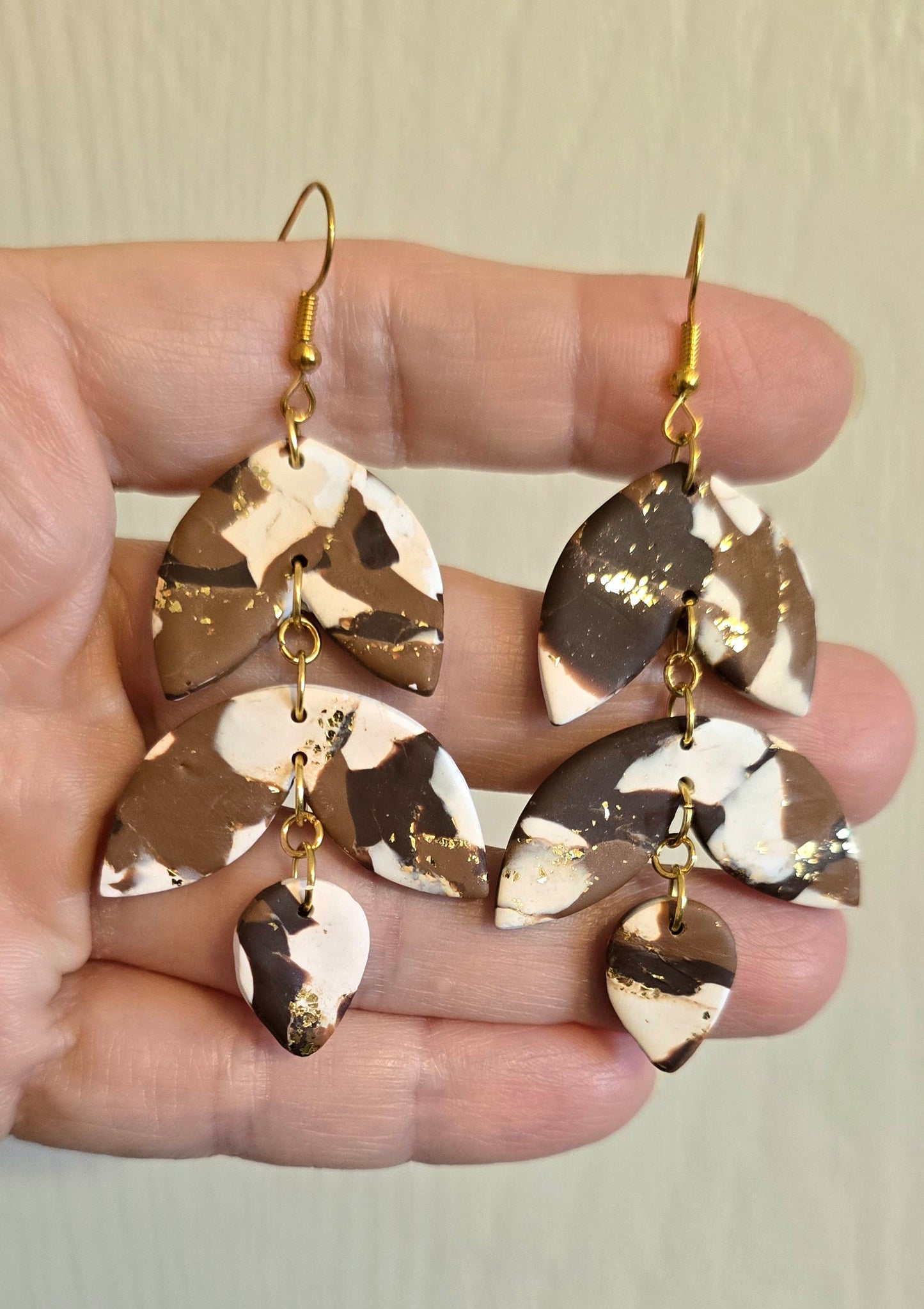 Smores Tiered Teardrop Earrings