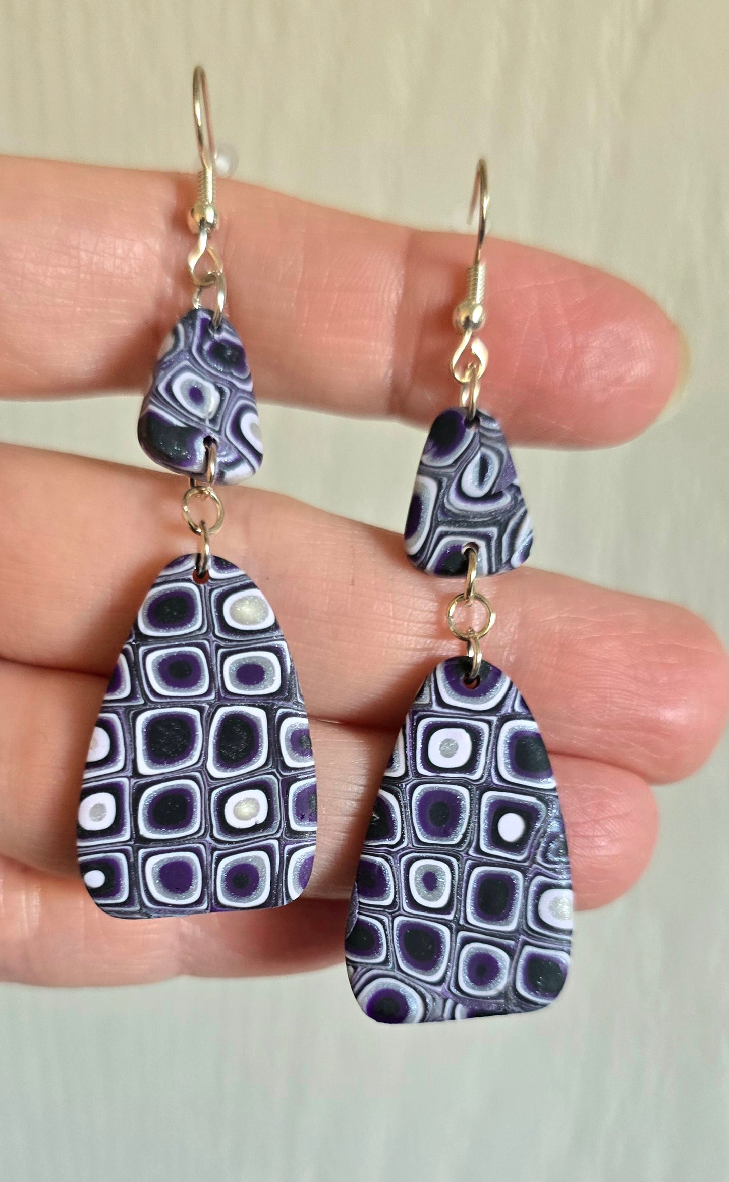Shades of Purple Dangle Earrings
