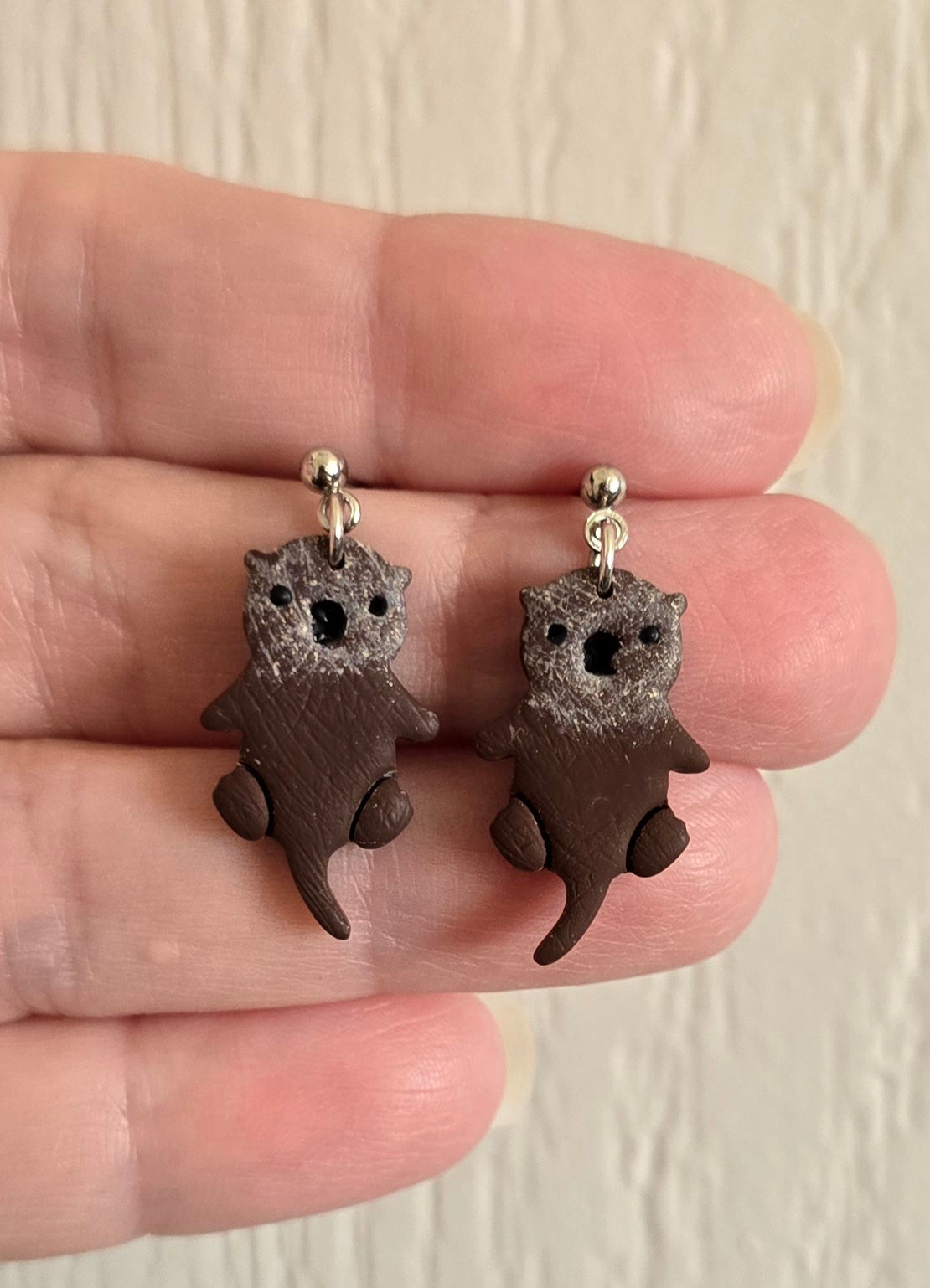 Playful Sea Otter Earrings
