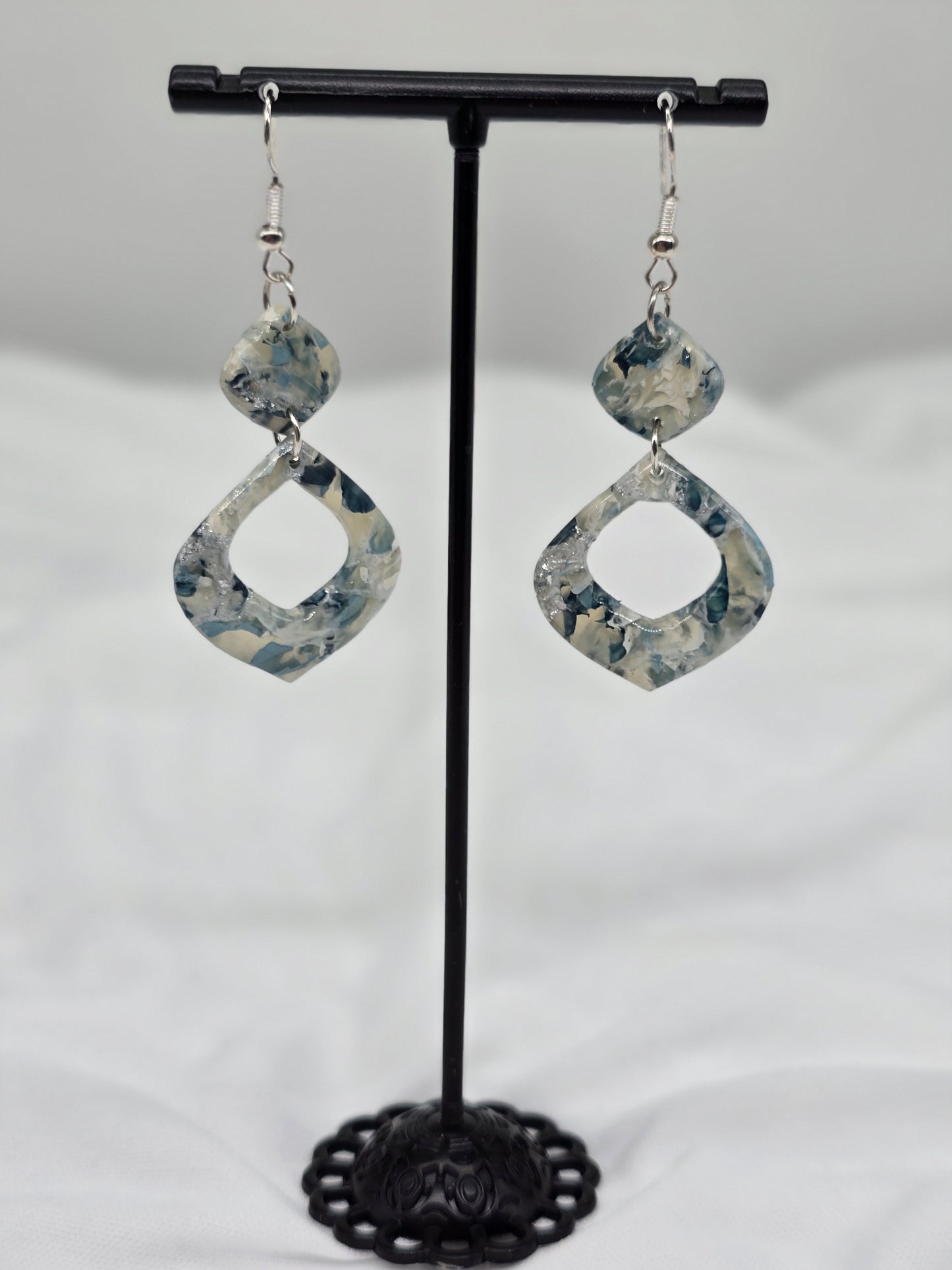Kyanite Faux Hoop Earrings