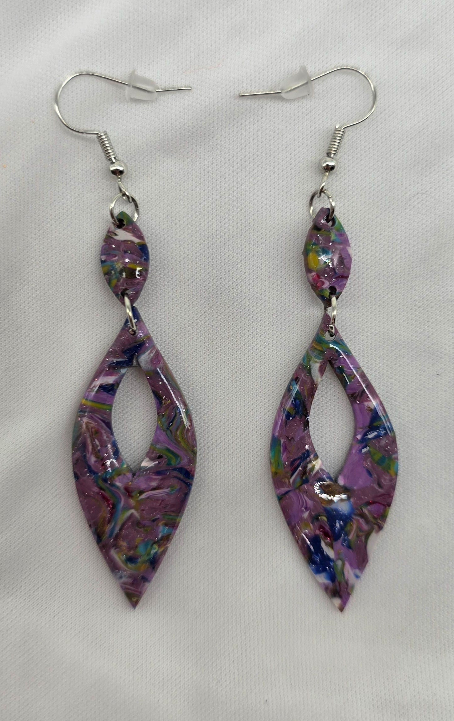 Lavender Lyrics Dangle Earrings