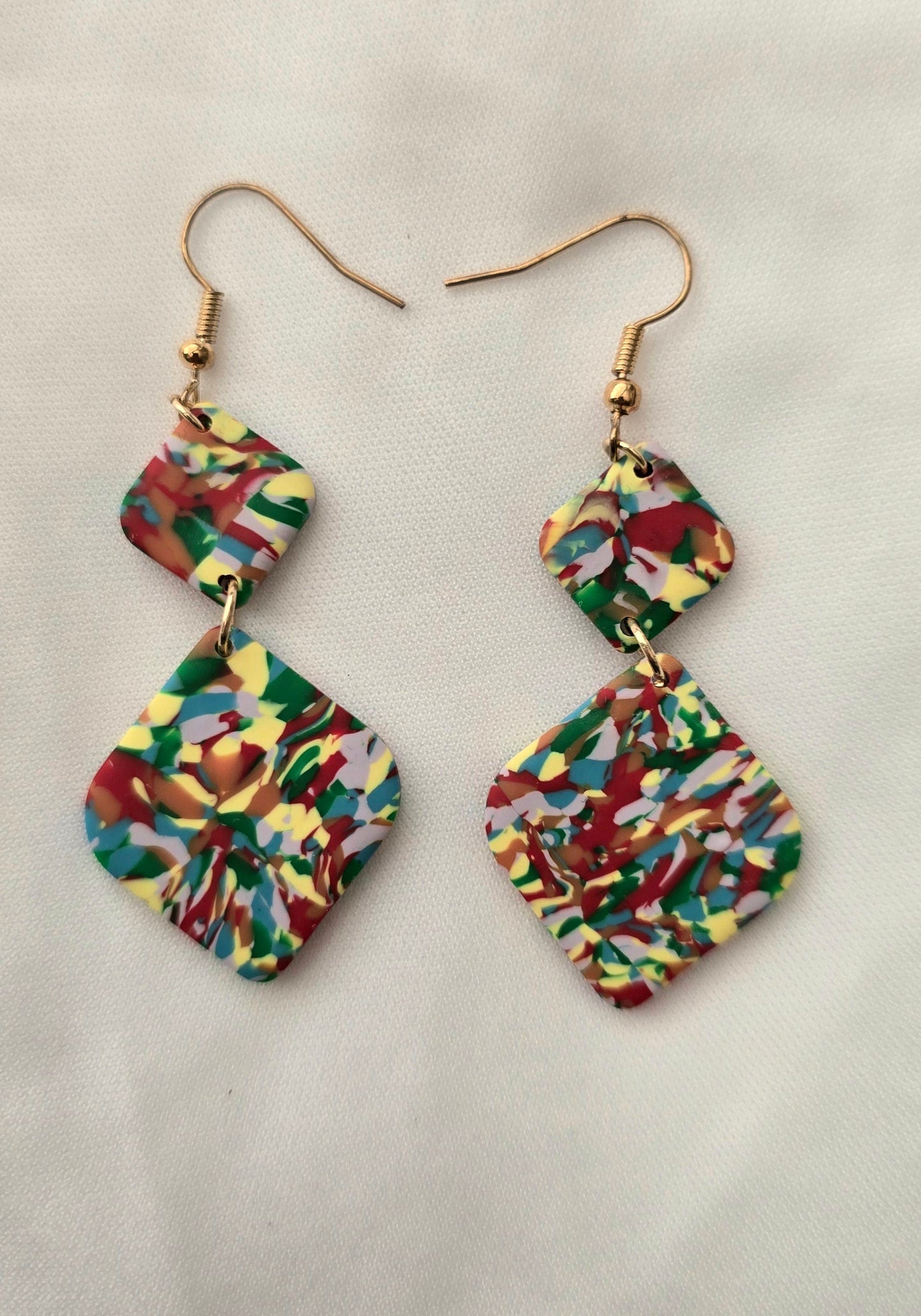 Rainbow Confetti Earrings