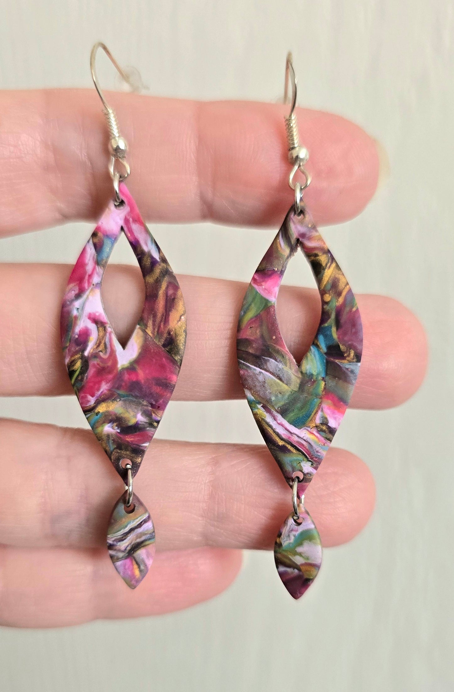 Peony Garden Dangle Earrings