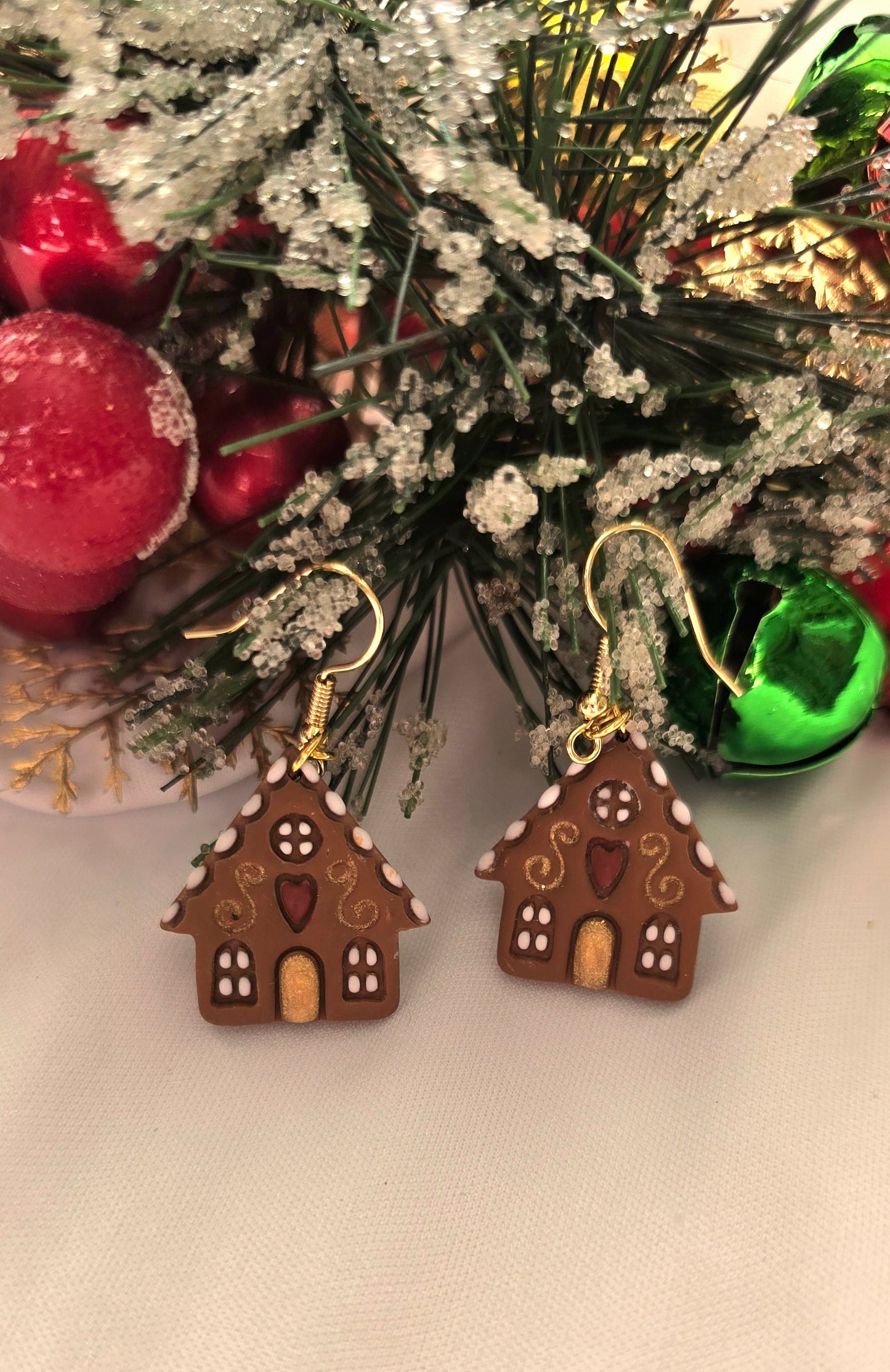 Gingerbread House Earrings