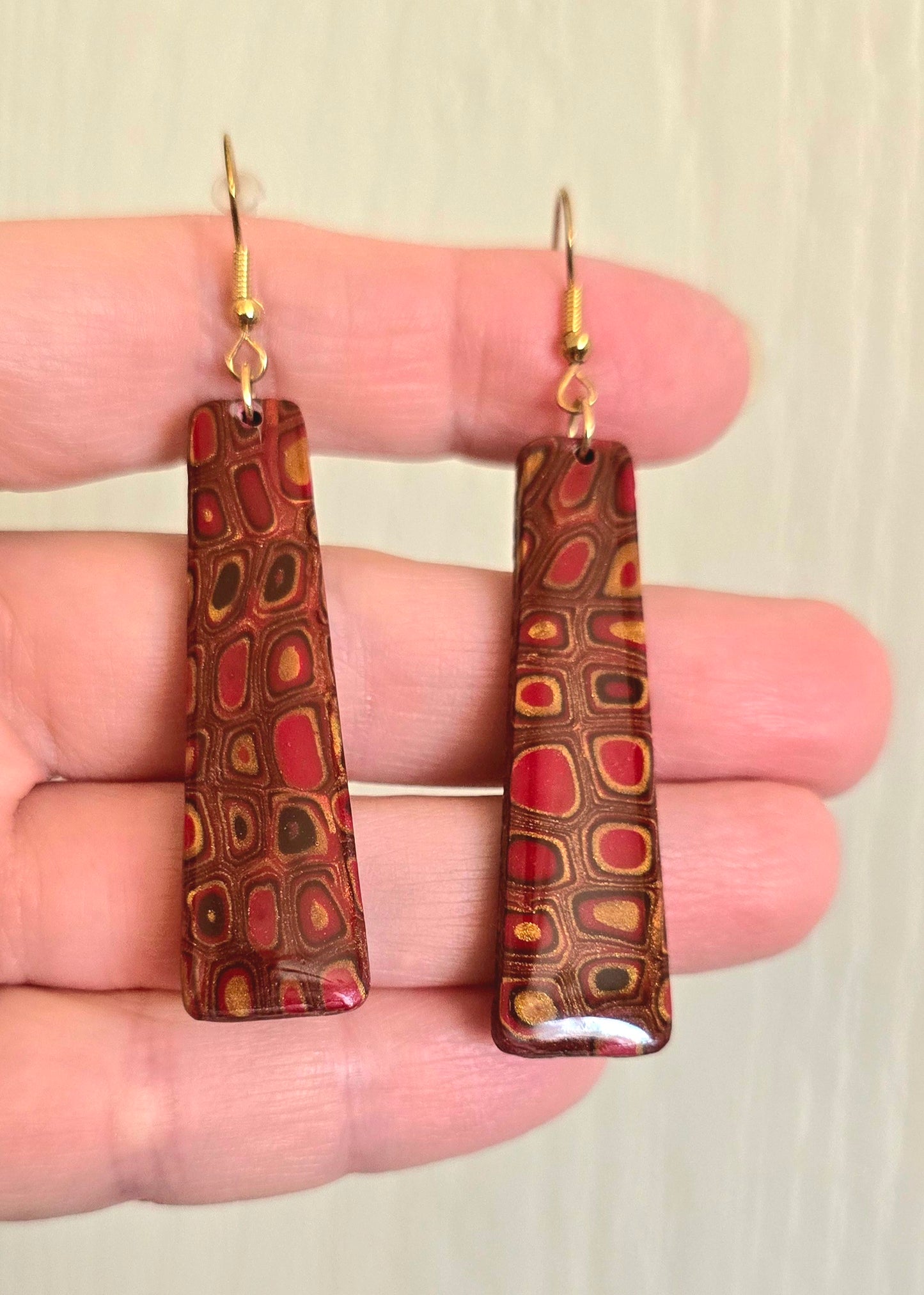 Divine Copper Dangle Earrings