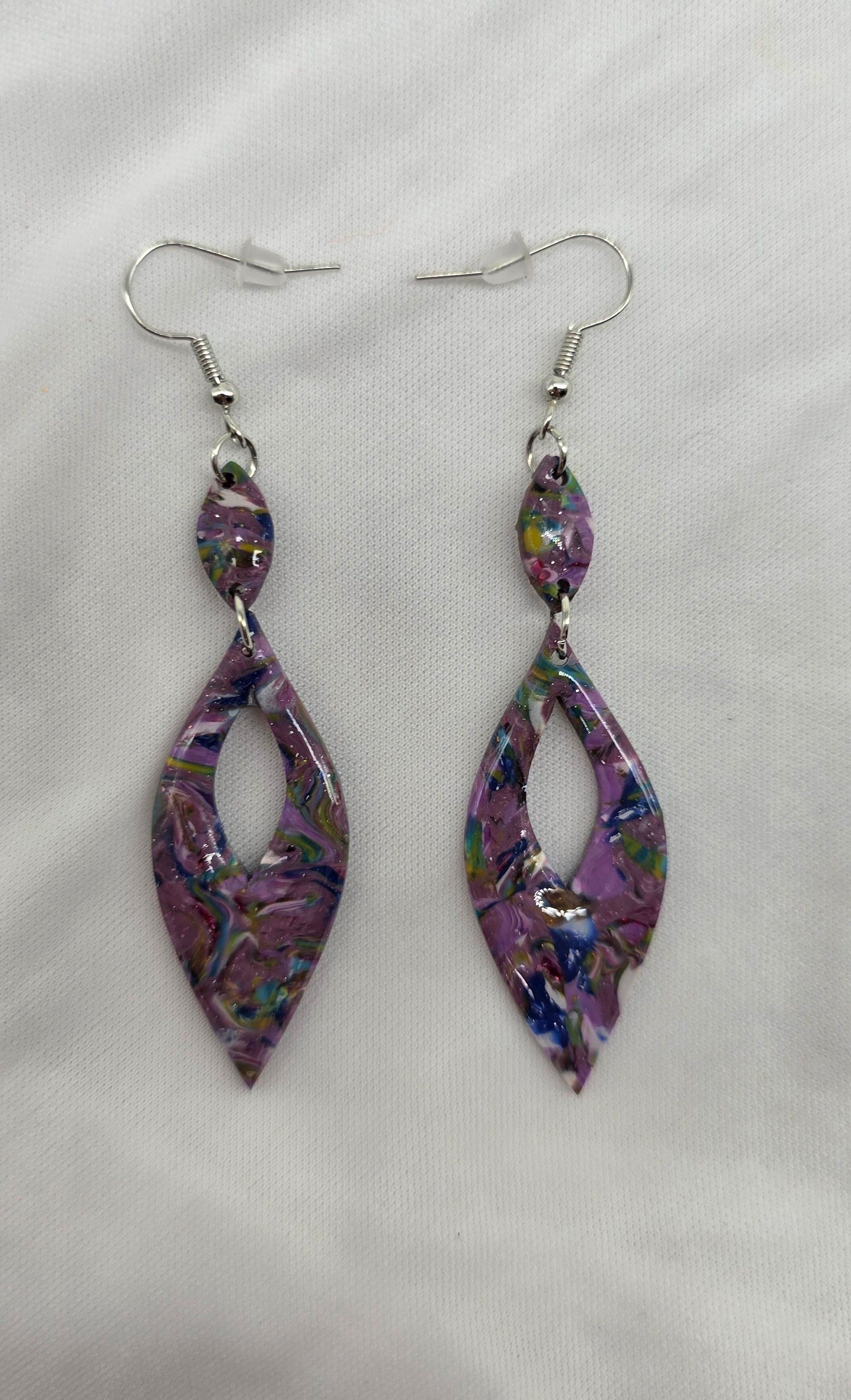 Lavender Lyrics Dangle Earrings