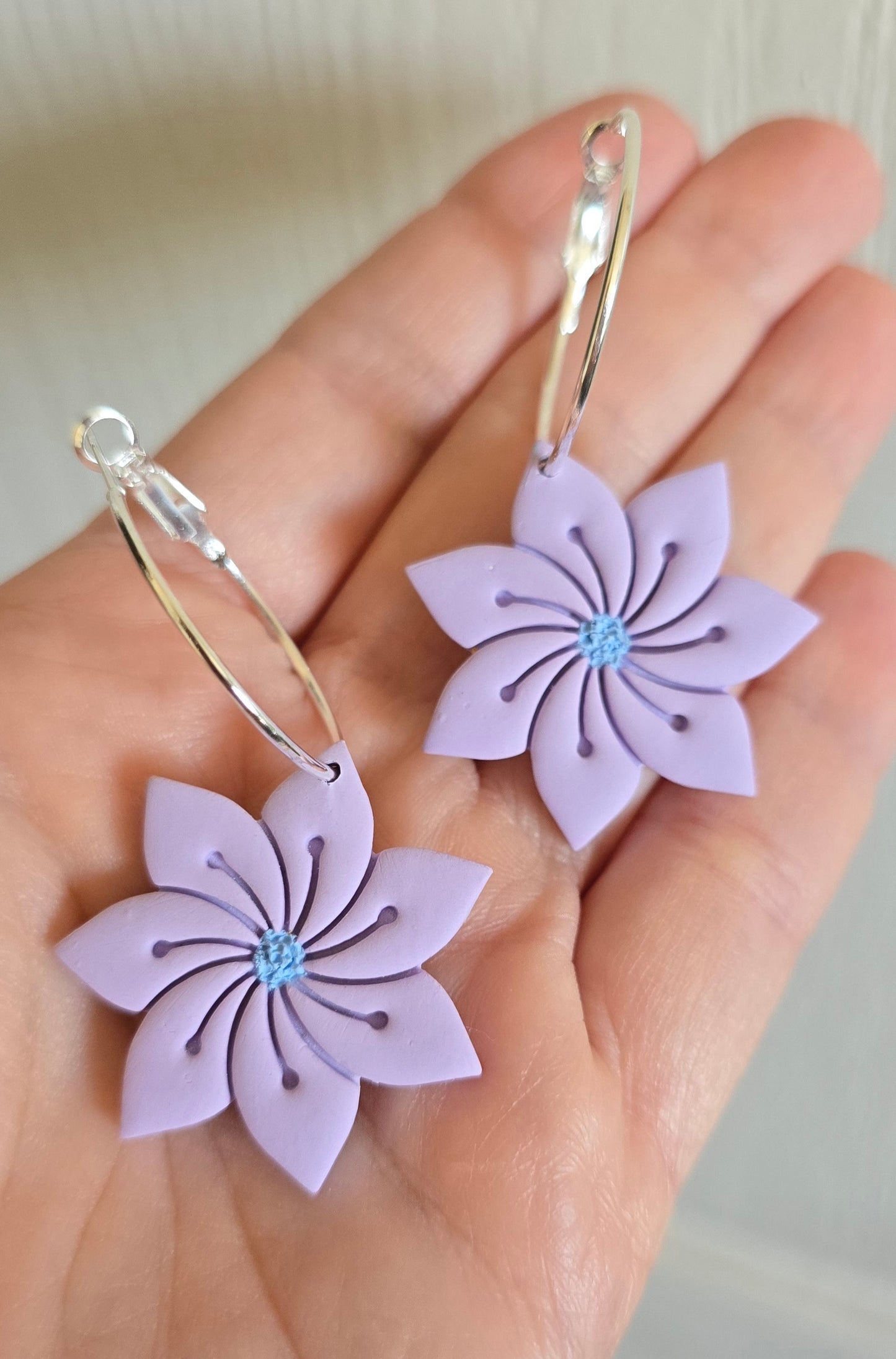 Wildflower Hoop Earrings