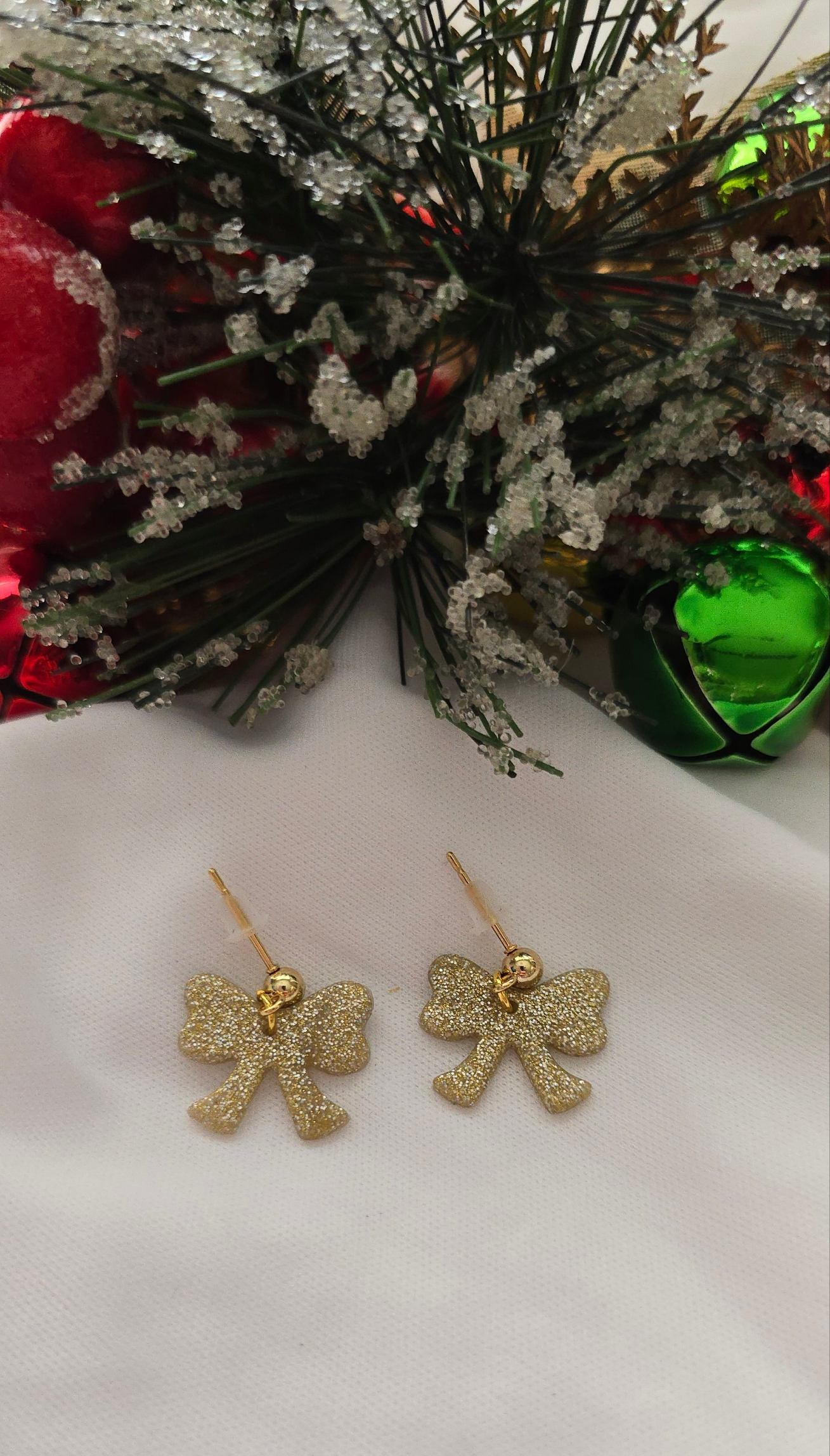 Mini Gold Bow Earrings