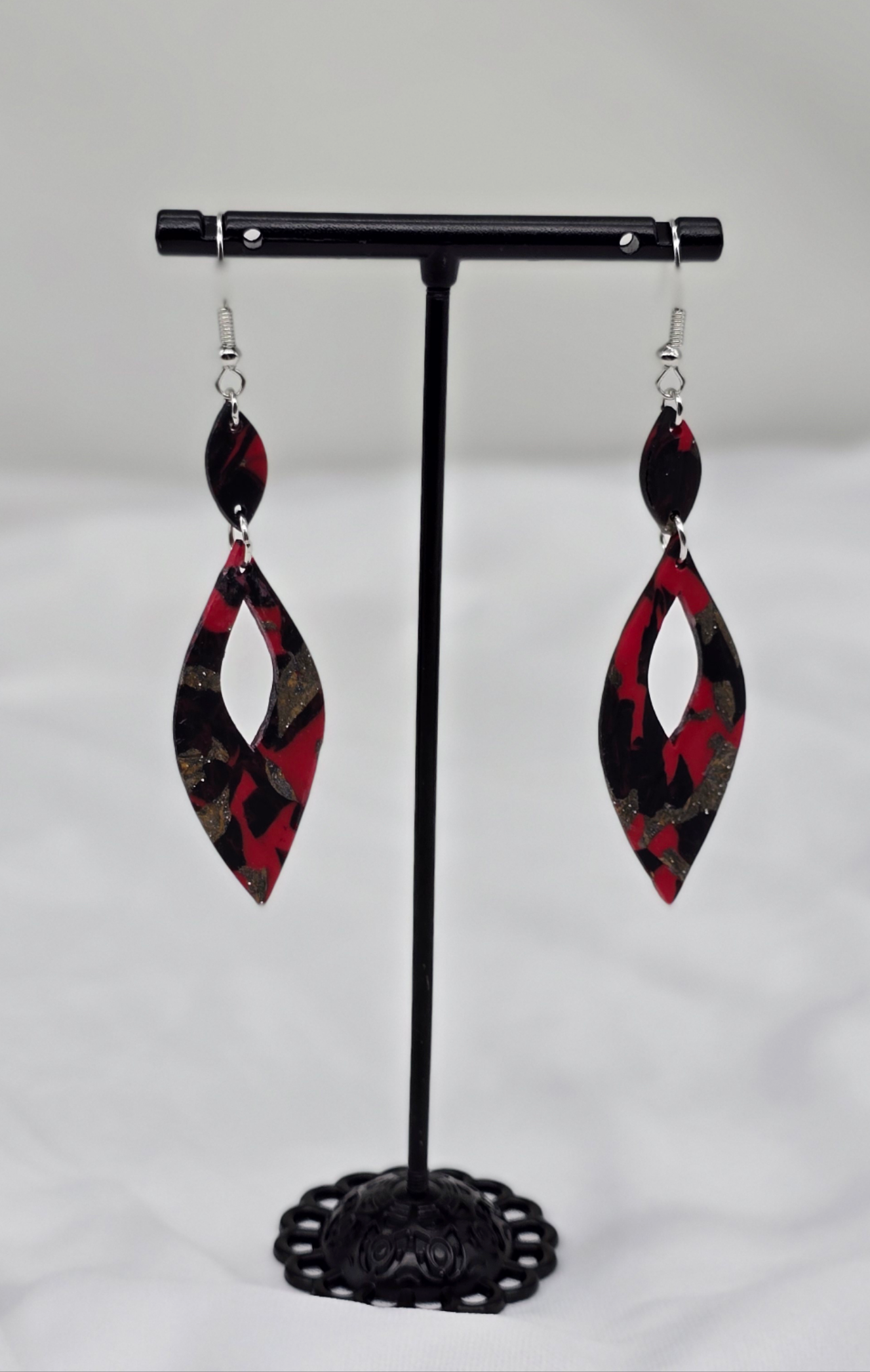 Fire and Ice Dangle Earrings