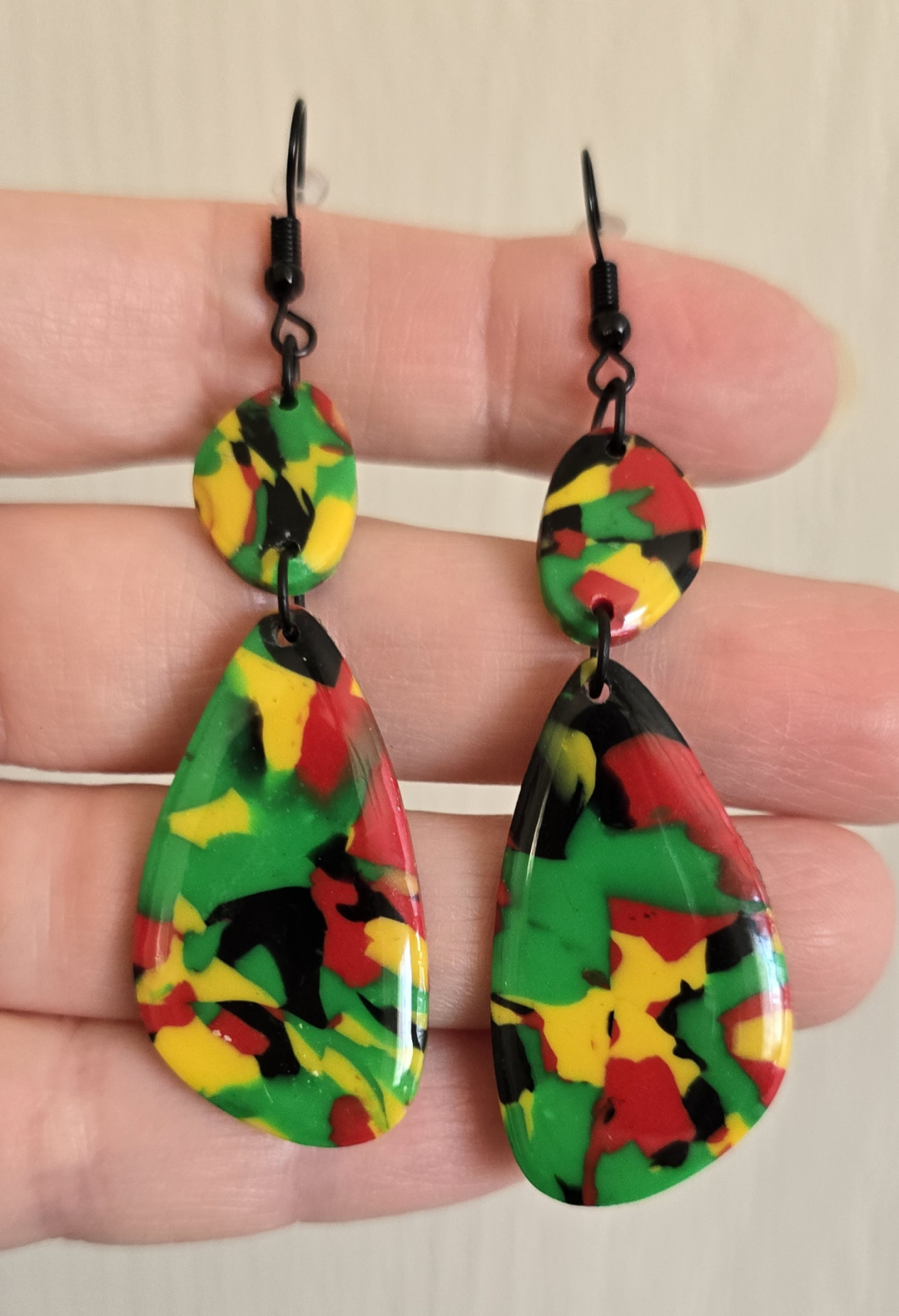Rasta Dangle Earrings