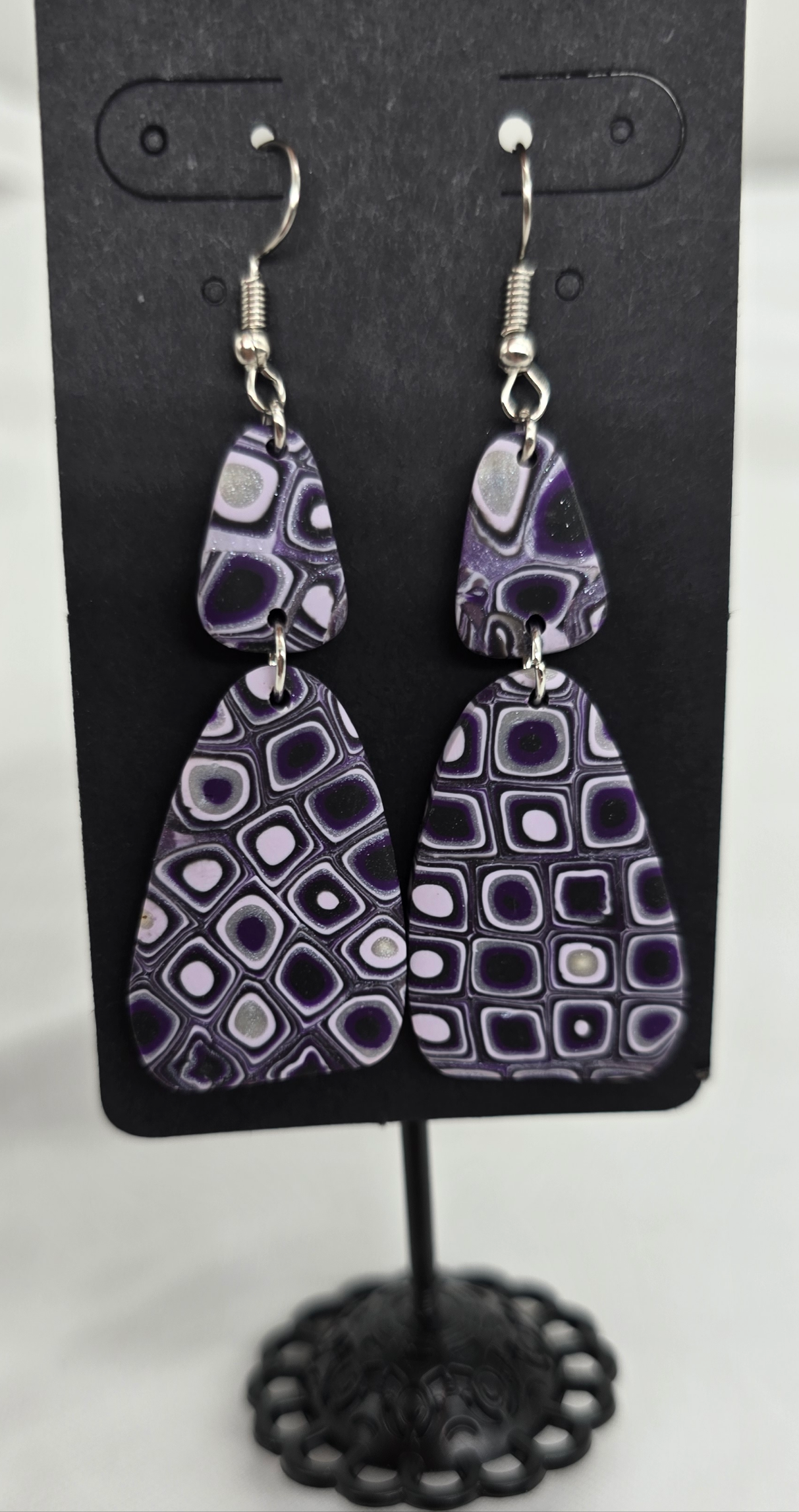 Shades of Purple Dangle Earrings