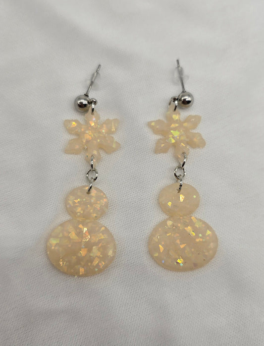 Snowman and Snowflake Earrings