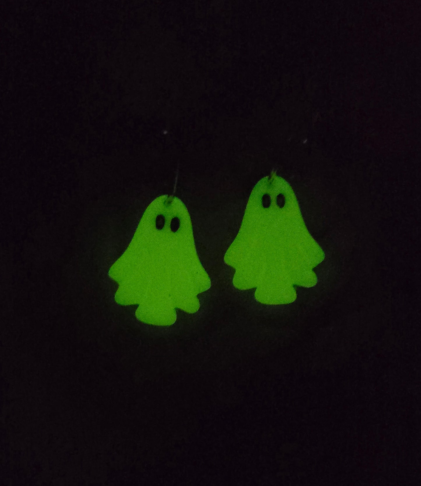 Glow in the Dark Sheet Ghost Hoop Earrings