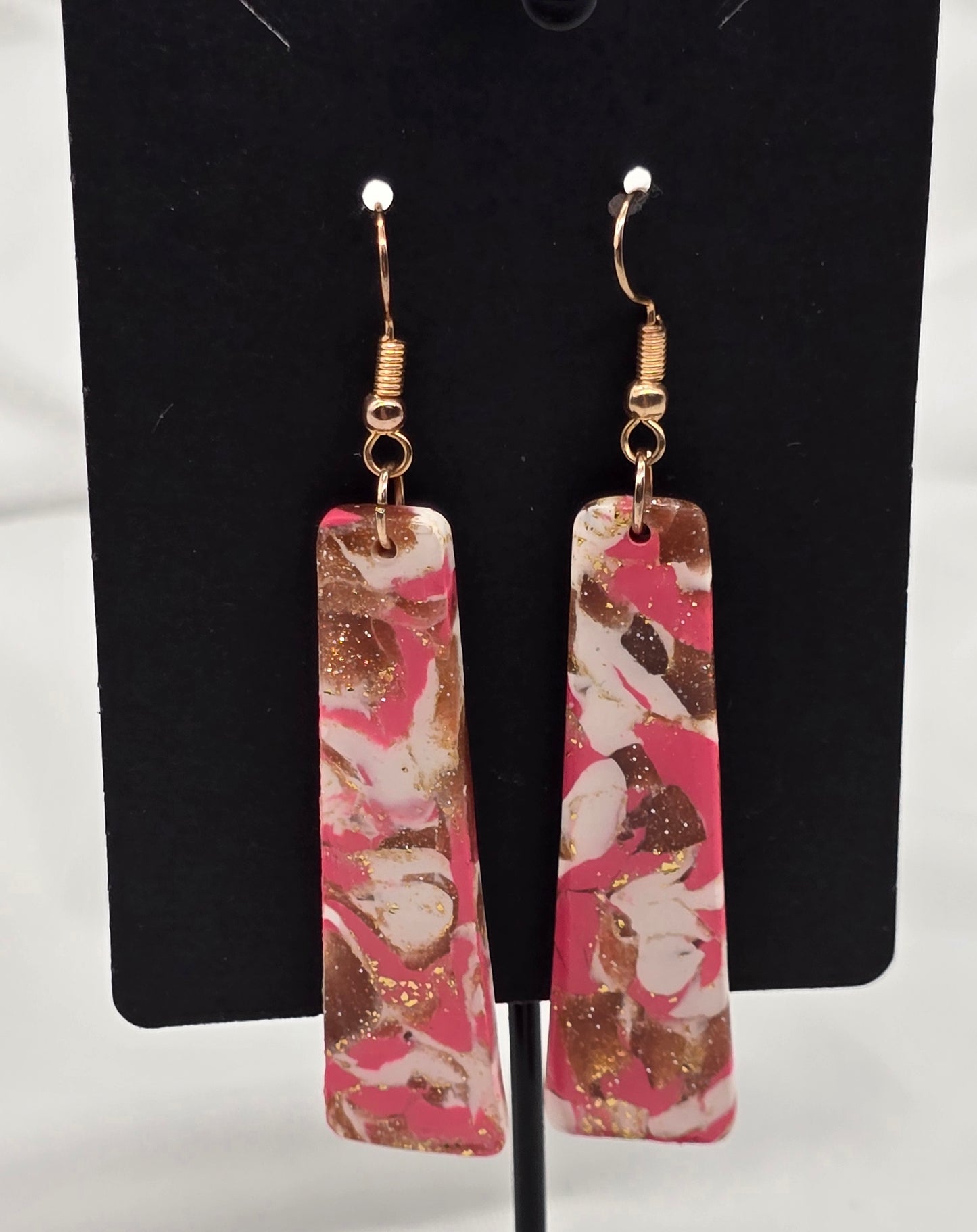 Rhodochrosite Dangle Earrings