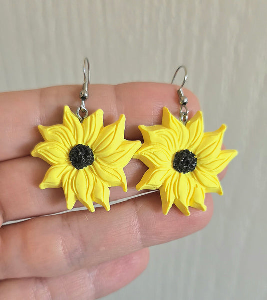 Yellow Starflower Earrings