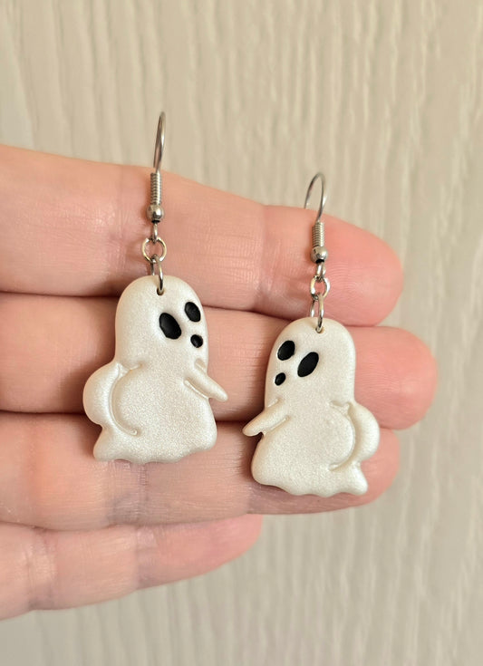 Boo Butt Ghost Dangle Earrings