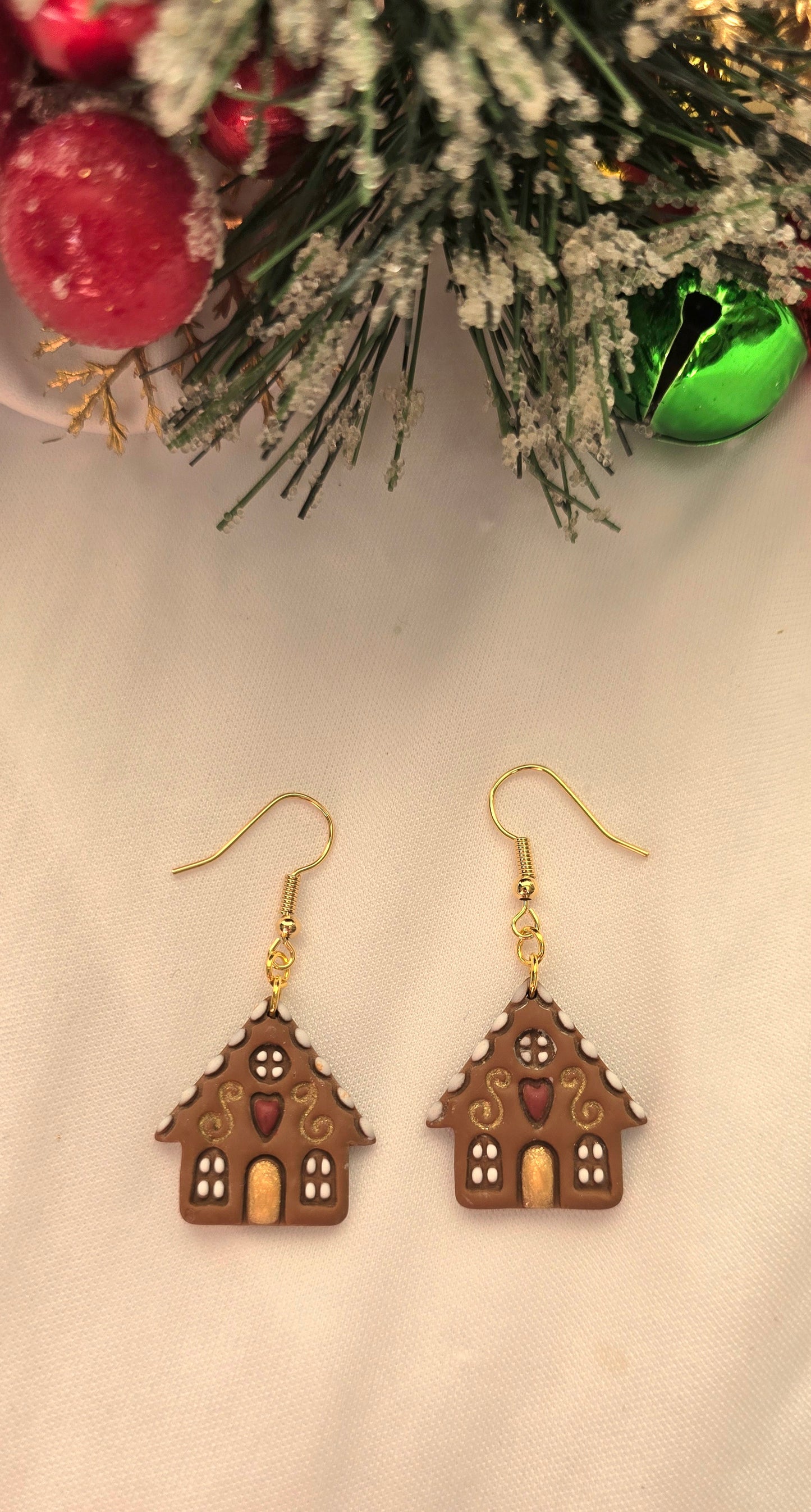 Gingerbread House Earrings