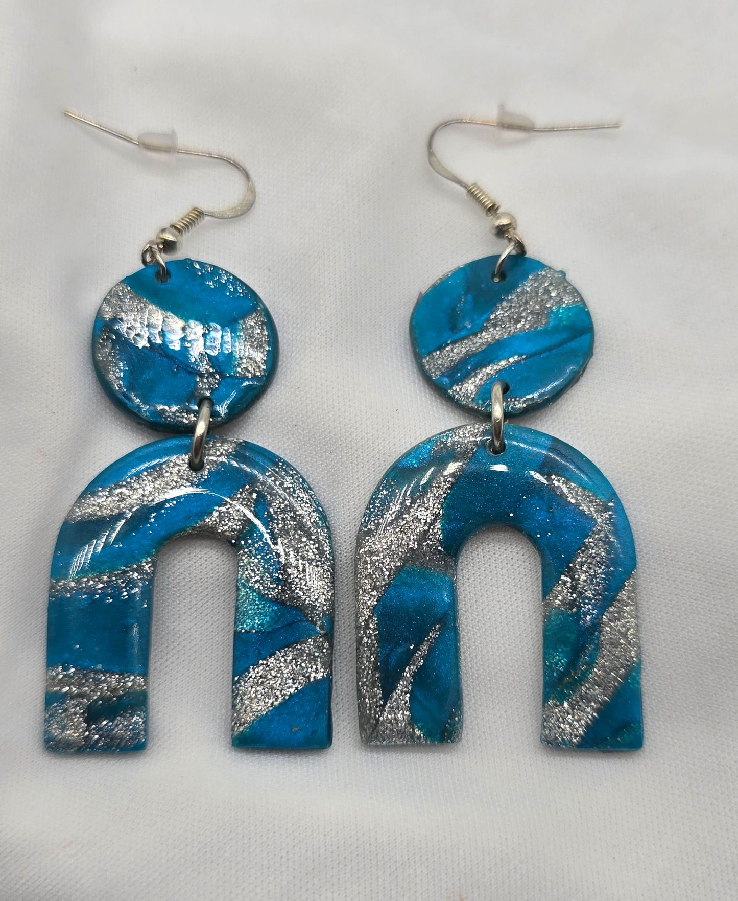 Arctic Frost Arch Dangle Earrings