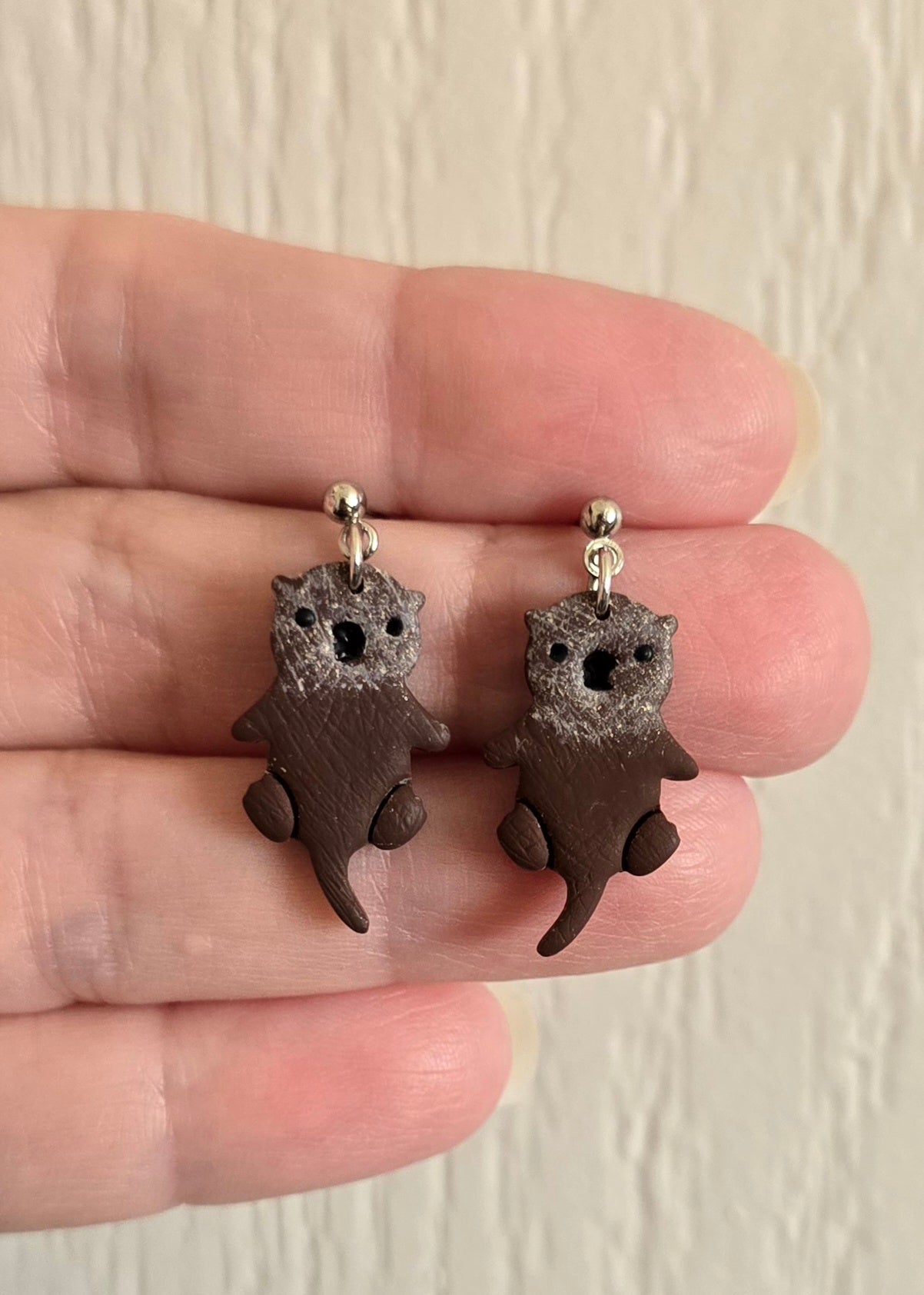 Playful Sea Otter Earrings