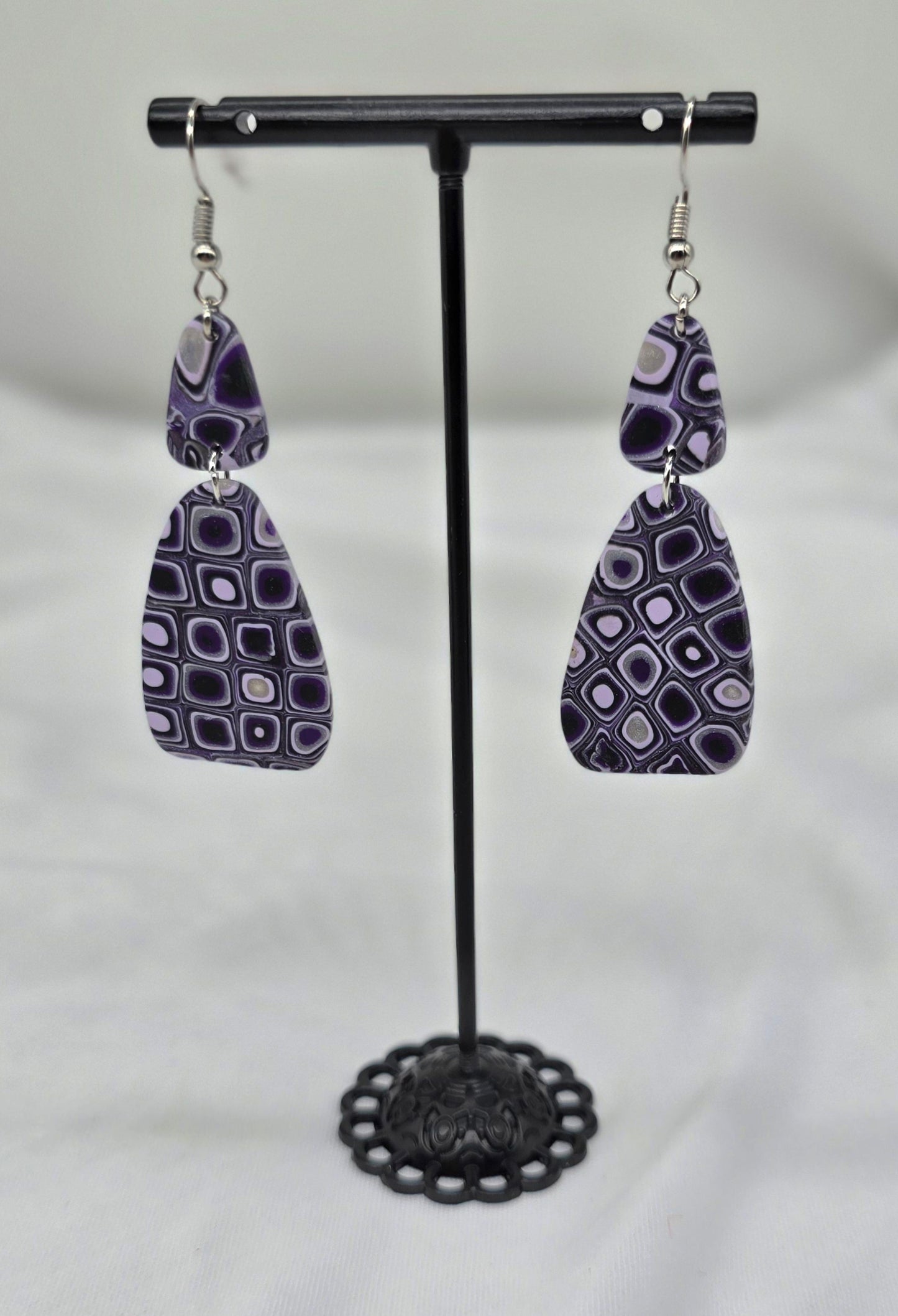 Shades of Purple Dangle Earrings