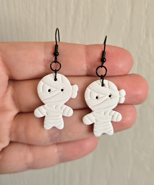 Mummy Halloween Earrings