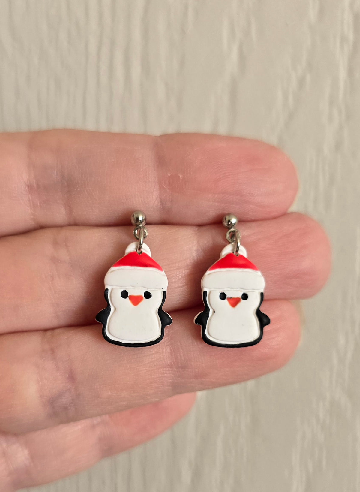 Christmas Penguin Earrings