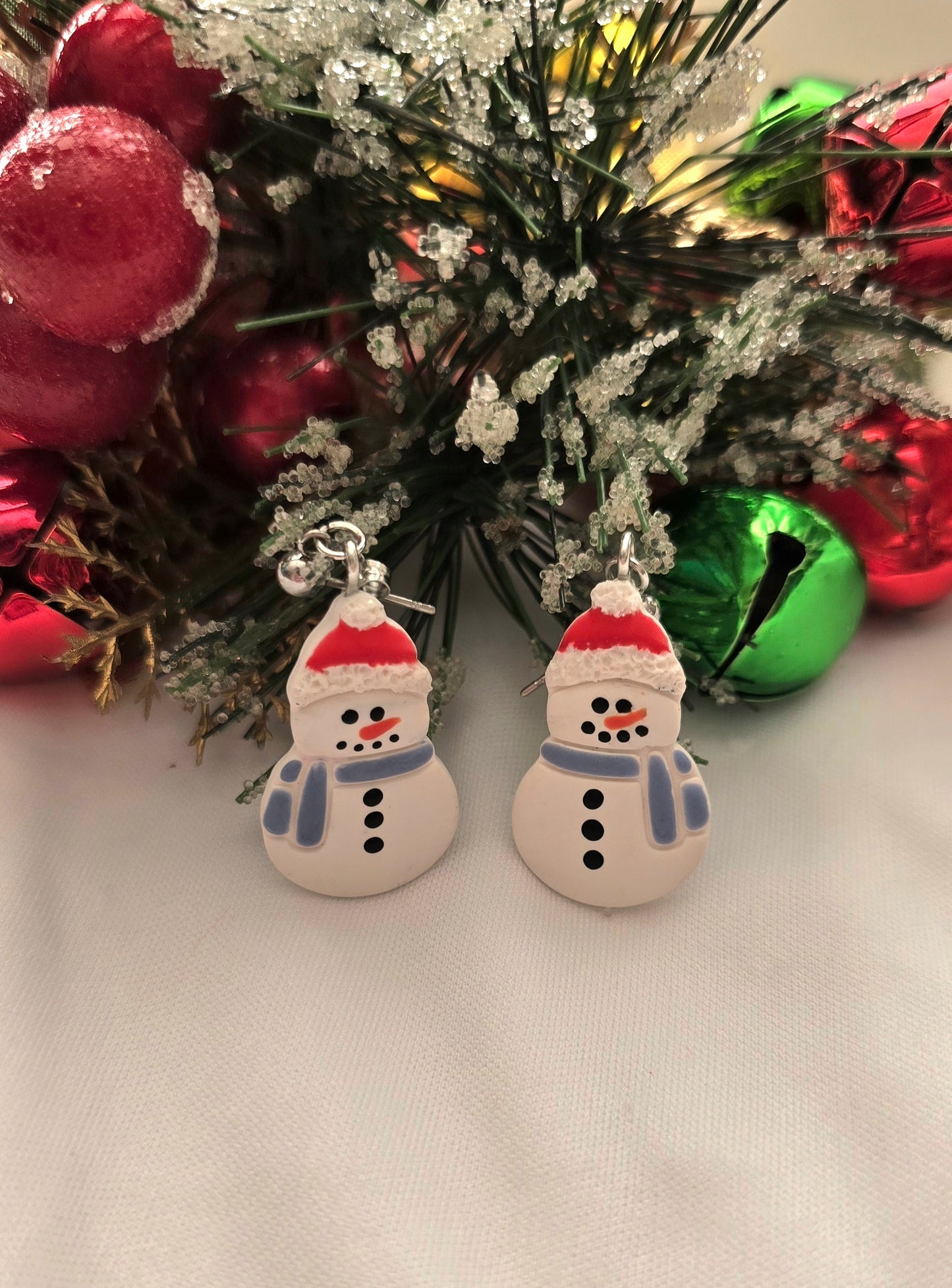 Snowman Scarf Earrings