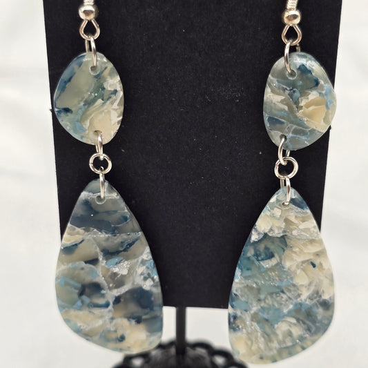 Kyanite Oval Drop Earrings