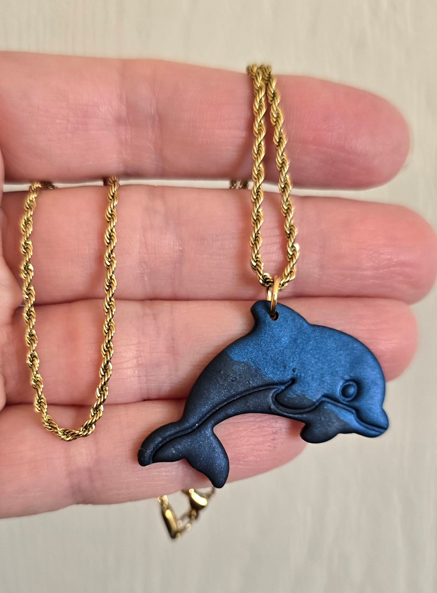 Blue Dolphin Necklace