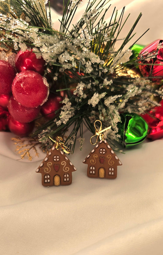 Gingerbread House Earrings