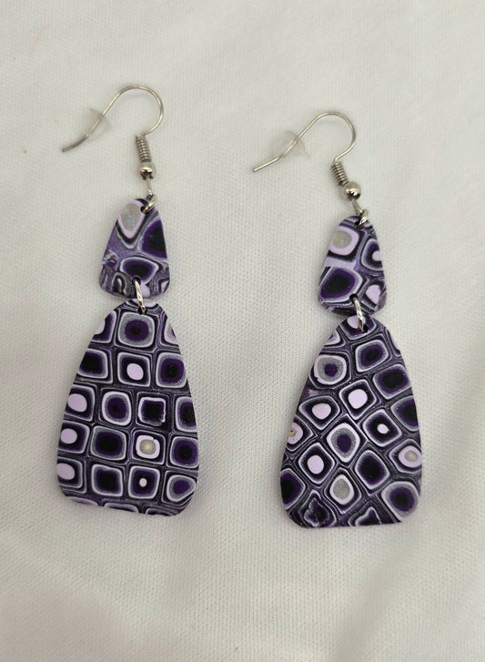 Shades of Purple Dangle Earrings