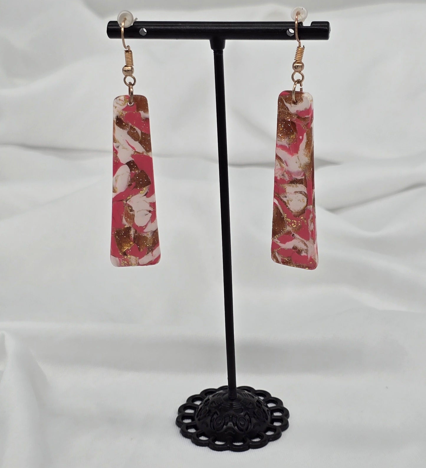 Rhodochrosite Dangle Earrings