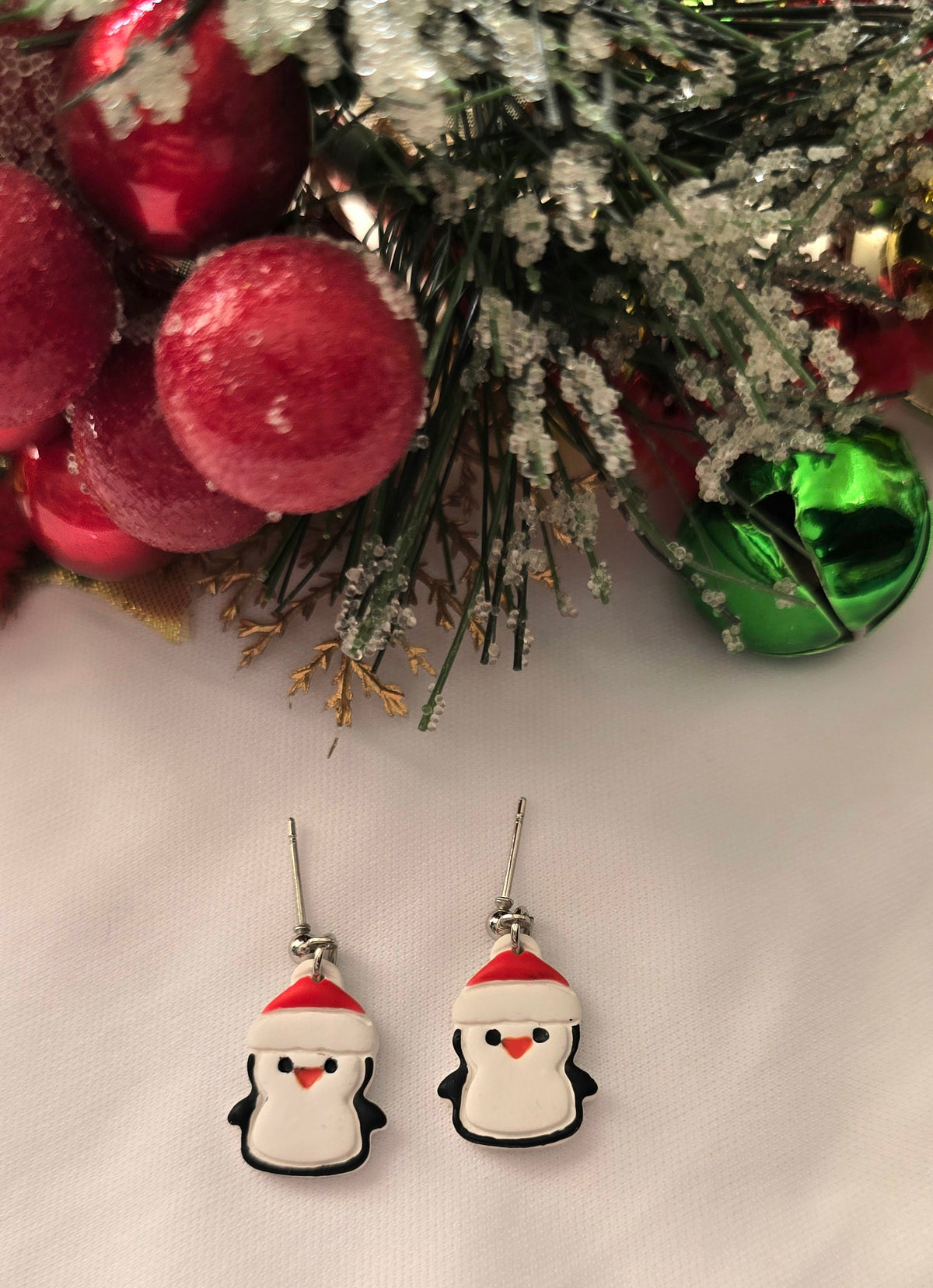 Christmas Penguin Earrings