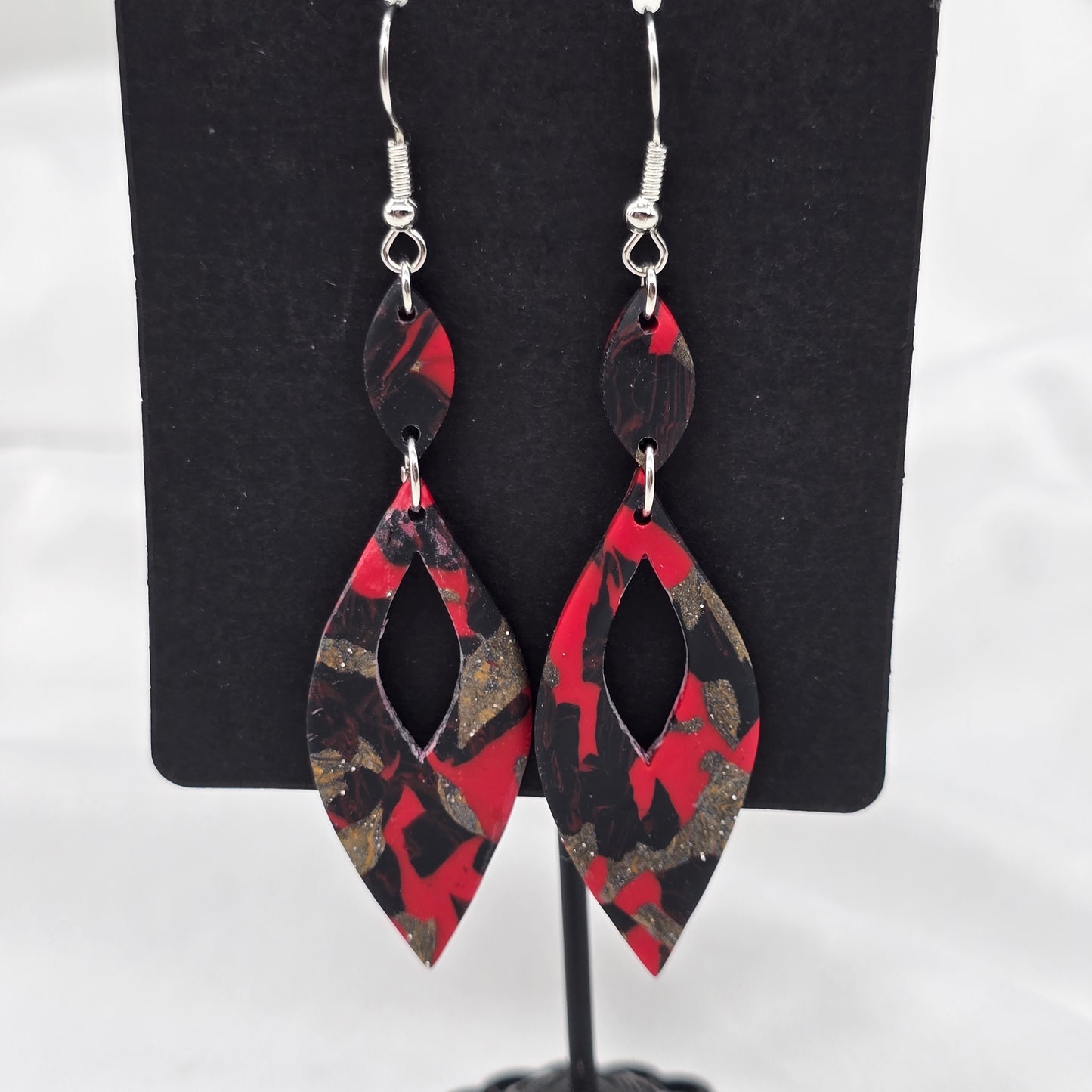 Fire and Ice Dangle Earrings